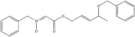 N-Benzyl[(E)-4-benzyloxy-2-pentenyloxycarbonyl]methanimine N-oxide Structure