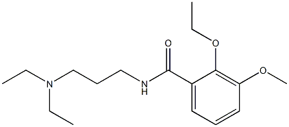 N-[3-(Diethylamino)propyl]-2-ethoxy-3-methoxybenzamide,,结构式