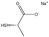 [S,(+)]-2-Mercaptopropionic acid sodium salt,,结构式