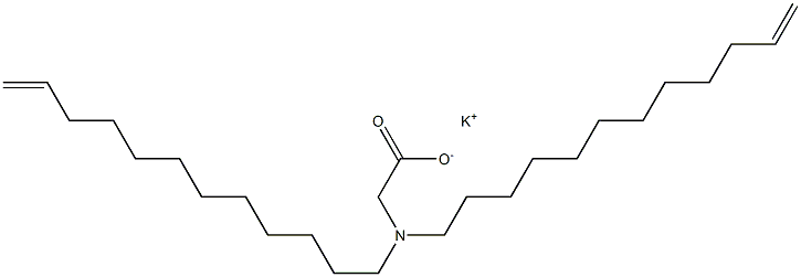 N,N-Di(11-dodecenyl)aminoacetic acid potassium salt Structure