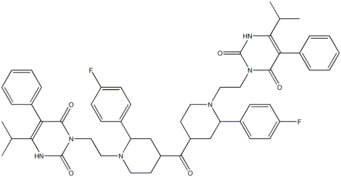 4-Fluorophenyl[1-[2-[(2,6-dioxo-5-phenyl-4-(1-methylethyl)-1,2,3,6-tetrahydropyrimidin)-1-yl]ethyl]piperidin-4-yl] ketone