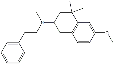  N-Methyl-N-(2-phenylethyl)-1,2,3,4-tetrahydro-6-methoxy-4,4-dimethyl-2-naphthalenamine