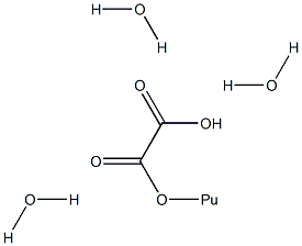 Plutonyl oxalate trihydrate,,结构式
