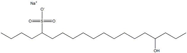 16-Hydroxynonadecane-5-sulfonic acid sodium salt