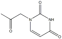 1-(2-Oxopropyl)uracil 结构式