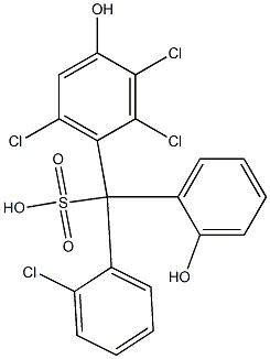 (2-Chlorophenyl)(2,3,6-trichloro-4-hydroxyphenyl)(2-hydroxyphenyl)methanesulfonic acid