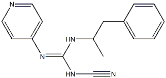 (-)-N-Cyano-N'-(1-methyl-2-phenylethyl)-N''-(4-pyridinyl)guanidine Struktur