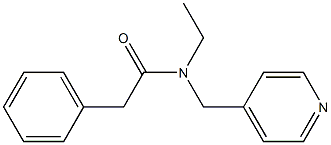 N-Ethyl-N-(4-pyridinylmethyl)phenylacetamide Struktur