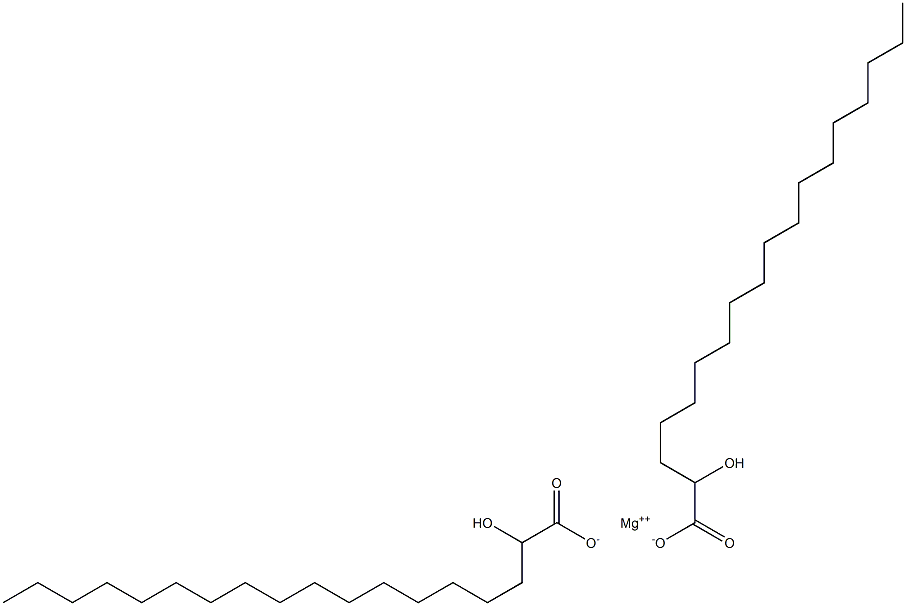 Bis(2-hydroxyoctadecanoic acid)magnesium salt Struktur