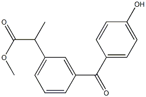 2-[3-(4-Hydroxybenzoyl)phenyl]propionic acid methyl ester