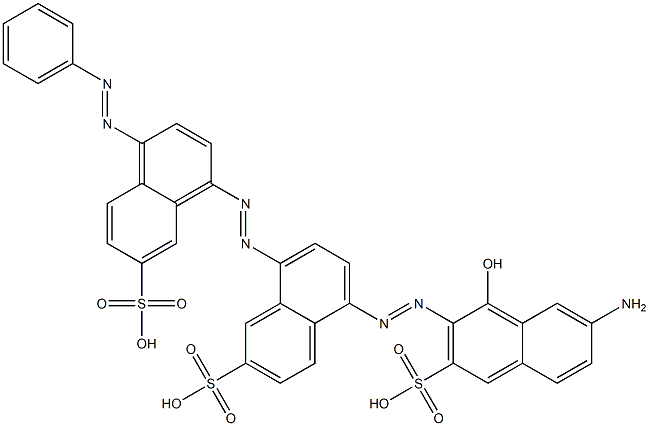 5-[(7-Amino-1-hydroxy-3-sulfo-2-naphtyl)azo]-8-[[4-(phenylazo)-7-sulfo-1-naphtyl]azo]-2-naphthalenesulfonic acid