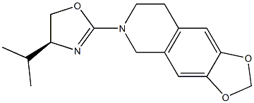 6-[[(S)-4-Isopropyl-4,5-dihydrooxazol]-2-yl]-5,6,7,8-tetrahydro-1,3-dioxolo[4,5-g]isoquinoline Structure
