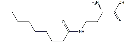 [S,(+)]-2-Amino-4-nonanoylaminobutyric acid Structure