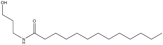 N-(3-ヒドロキシプロピル)トリデカンアミド 化学構造式
