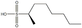 [R,(+)]-2-オクタンスルホン酸 化学構造式