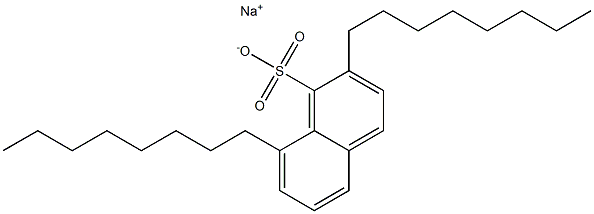 2,8-Dioctyl-1-naphthalenesulfonic acid sodium salt Structure