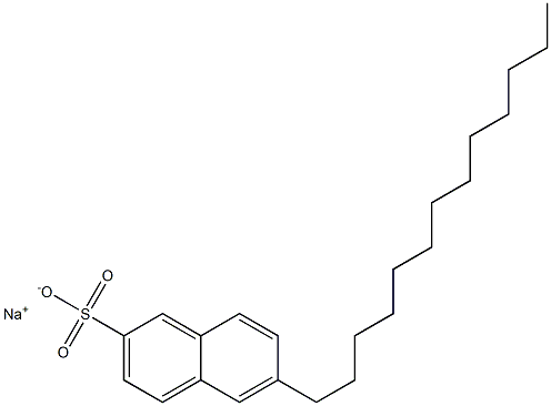 6-Tridecyl-2-naphthalenesulfonic acid sodium salt Structure