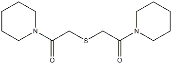 1,1'-[Thiobis(1-oxoethane-2,1-diyl)]bispiperidine Structure