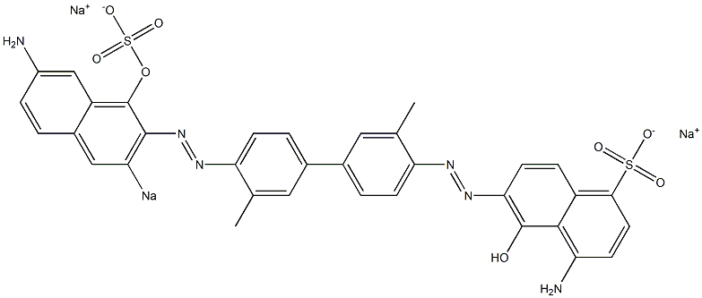 4-Amino-6-[[4'-[(7-amino-1-hydroxy-3-sodiosulfo-2-naphthalenyl)azo]-3,3'-dimethyl-1,1'-biphenyl-4-yl]azo]-5-hydroxynaphthalene-1-sulfonic acid sodium salt