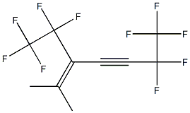 6,6,7,7,7-Pentafluoro-2-methyl-3-(pentafluoroethyl)-2-hepten-4-yne Structure