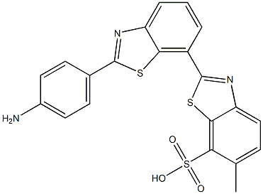 2-[2-(4-Aminophenyl)benzothiazol-7-yl]-6-methyl-7-benzothiazolesulfonic acid