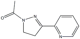 1-Acetyl-3-(2-pyridyl)-4,5-dihydro-1H-pyrazole Struktur
