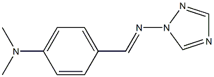 1-(p-Dimethylaminobenzylidene)amino-1H-1,2,4-triazole Struktur