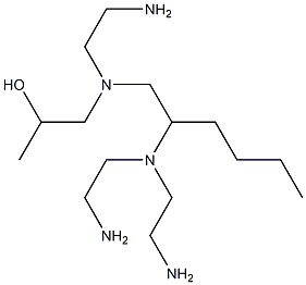 1-[N-(2-Aminoethyl)-N-[2-[bis(2-aminoethyl)amino]hexyl]amino]-2-propanol Struktur
