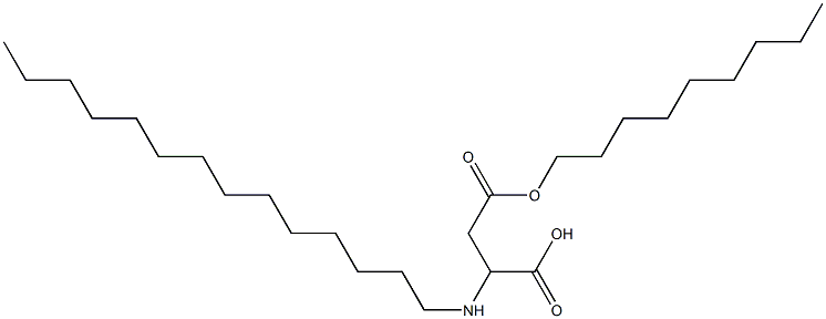 2-Tetradecylamino-3-(nonyloxycarbonyl)propionic acid 结构式