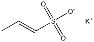 1-Propene-1-sulfonic acid potassium salt 结构式