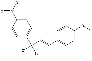 1,1-Dimethoxy-1-(4-nitrophenyl)-3-(4-methoxyphenyl)-2-propene
