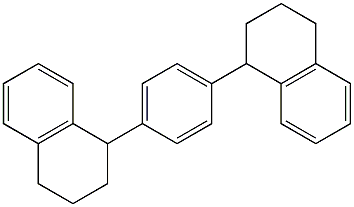 1,1'-(1,4-フェニレン)ビス(1,2,3,4-テトラヒドロナフタレン) 化学構造式