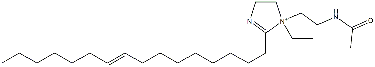 1-[2-(Acetylamino)ethyl]-1-ethyl-2-(9-hexadecenyl)-2-imidazoline-1-ium,,结构式