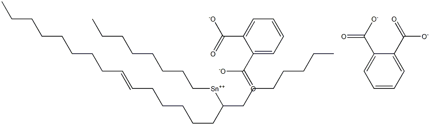 Bis[phthalic acid 1-(6-pentadecenyl)]dioctyltin(IV) salt,,结构式