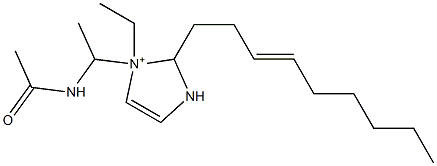 1-[1-(Acetylamino)ethyl]-1-ethyl-2-(3-nonenyl)-4-imidazoline-1-ium Structure