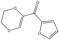 5-(2-フロイル)-2,3-ジヒドロ-1,4-ジオキシン 化学構造式