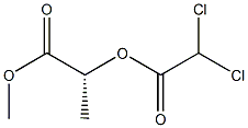[R,(+)]-2-[(Dichloroacetyl)oxy]propionic acid methyl ester 结构式