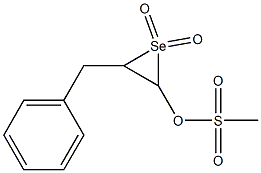 Methanesulfonic acid 3-phenylselenonylpropyl ester Structure