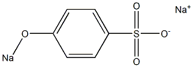 4-(Sodiooxy)benzenesulfonic acid sodium salt 结构式