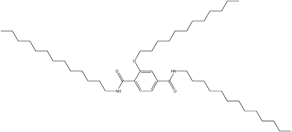 2-(ドデシルオキシ)-N,N'-ジトリデシルテレフタルアミド 化学構造式