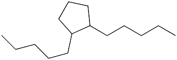 1,2-Dipentylcyclopentane Structure