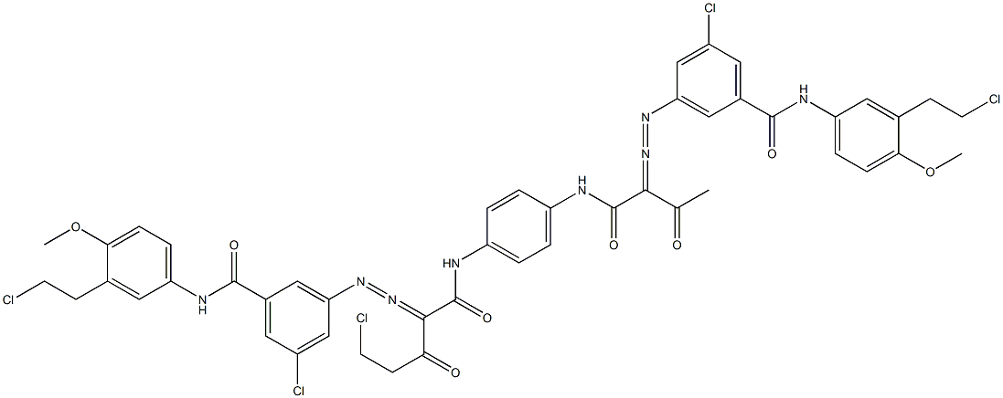 3,3'-[2-(Chloromethyl)-1,4-phenylenebis[iminocarbonyl(acetylmethylene)azo]]bis[N-[3-(2-chloroethyl)-4-methoxyphenyl]-5-chlorobenzamide]