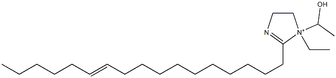 1-Ethyl-2-(11-heptadecenyl)-1-(1-hydroxyethyl)-2-imidazoline-1-ium,,结构式
