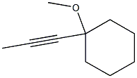 1-Methoxy-1-(1-propynyl)cyclohexane Structure