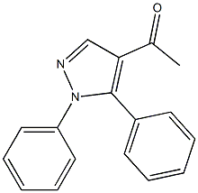4-Acetyl-1,5-diphenyl-1H-pyrazole Struktur