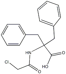 N-(Chloroacetyl)-2,2-dibenzylglycine Struktur