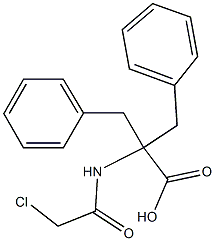 N-(Chloroacetyl)-2,2-dibenzylglycine Structure