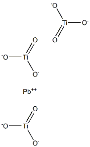 Lead trititanate Struktur