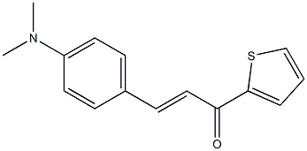 (E)-3-(4-Dimethylaminophenyl)-1-(2-thienyl)-2-propen-1-one Struktur