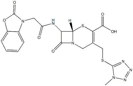 7-[[[(2,3-Dihydro-2-oxobenzoxazol)-3-yl]acetyl]amino]-3-[[(1-methyl-1H-tetrazol-5-yl)thio]methyl]cepham-3-ene-4-carboxylic acid